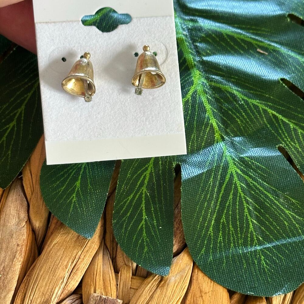 BOGO FREE CRYSTAL Bell stud earrings